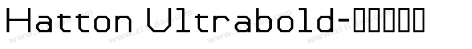 Hatton Ultrabold字体转换